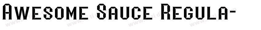 Awesome Sauce Regula字体转换